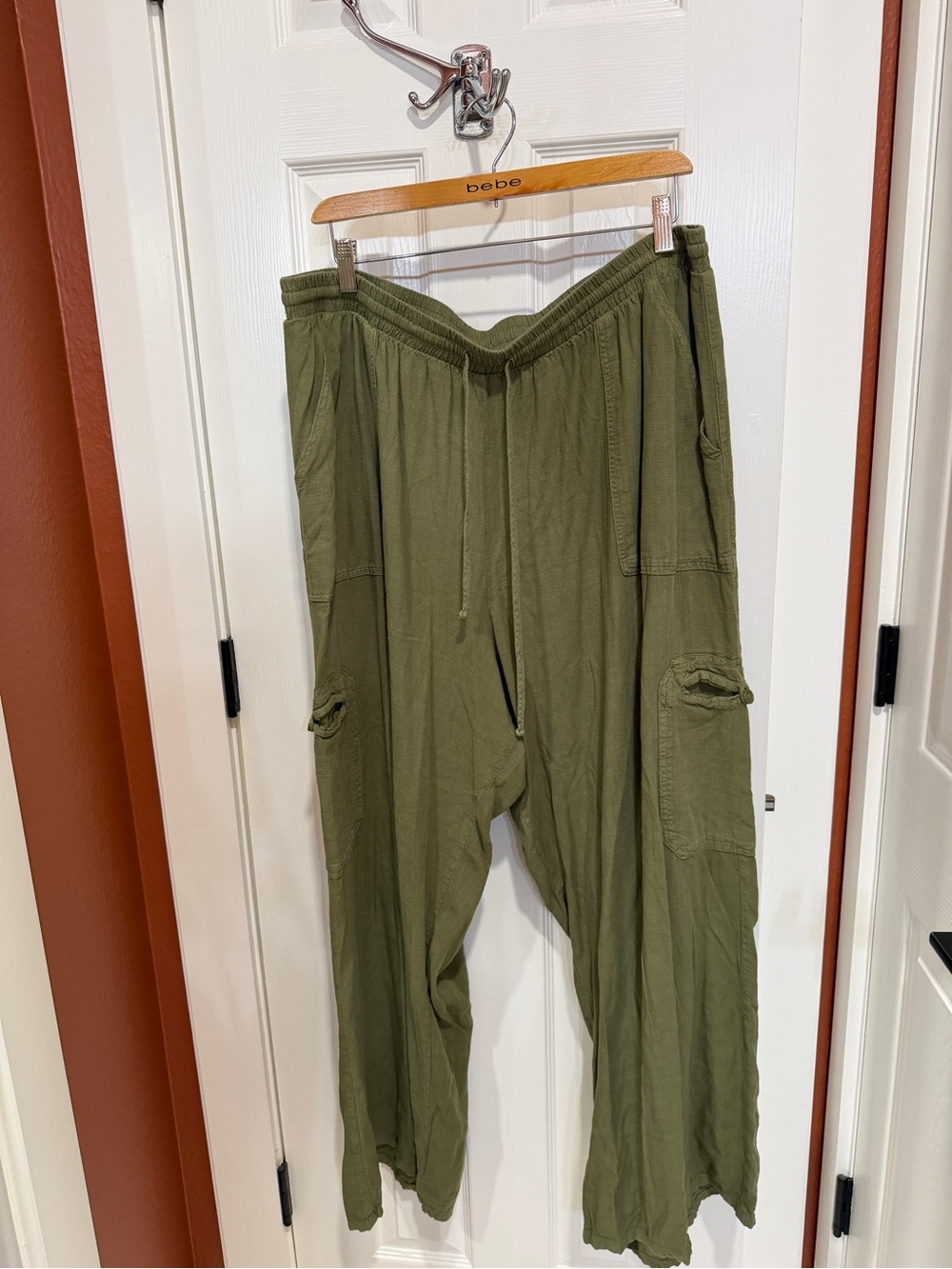 wild fable Olive Green Women’s Cargo Pants with Drawstring Waist